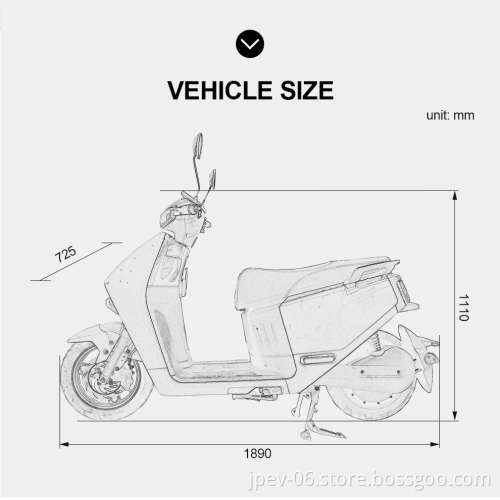 JinPeng Il scooter elettrico più economico più economico 60V 20AH 1000W 1500W 2000W MOTORE ELETTRICO IN VENDITA